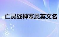 亡灵战神塞恩英文名（亡灵战神塞恩攻略）