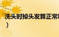 洗头时掉头发算正常吗（洗头时掉头发怎么办）