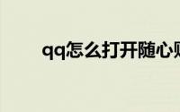 qq怎么打开随心贴（QQ怎么打卡）