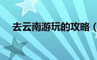 去云南游玩的攻略（最佳游玩云南攻略）