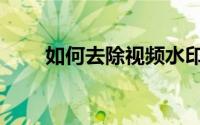 如何去除视频水印（如何去岳麓山）