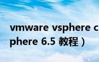 vmware vsphere client 5.5（VMware vSphere 6.5 教程）