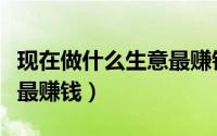 现在做什么生意最赚钱加盟（现在做什么生意最赚钱）