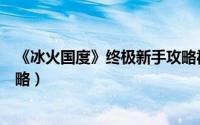 《冰火国度》终极新手攻略视频（《冰火国度》终极新手攻略）