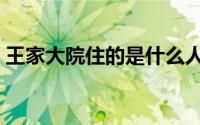 王家大院住的是什么人（王家大院住宿攻略）