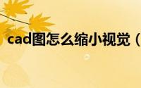 cad图怎么缩小视觉（cad图怎么缩小放大）