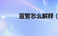 宣誓怎么解释（宣誓怎么握拳）