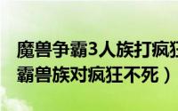 魔兽争霸3人族打疯狂不死族（WAR3魔兽争霸兽族对疯狂不死）