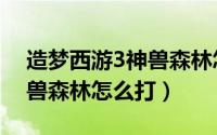造梦西游3神兽森林怎么过（造梦西游3的神兽森林怎么打）
