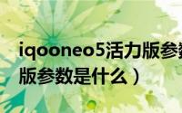 iqooneo5活力版参数图片（iqooneo5活力版参数是什么）