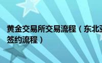 黄金交易所交易流程（东北亚贵金属交易所 东交所网上开户签约流程）