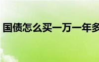 国债怎么买一万一年多少利息（国债怎么买）