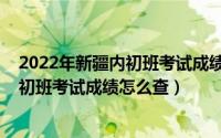 2022年新疆内初班考试成绩什么时候出来（2022年新疆内初班考试成绩怎么查）