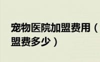 宠物医院加盟费用（宠物医院可以加盟吗-加盟费多少）