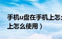 手机u盘在手机上怎么加密（手机u盘在手机上怎么使用）