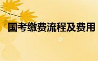 国考缴费流程及费用（国考缴费流程图解）