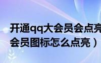 开通qq大会员会点亮其他图标么（qq好莱坞会员图标怎么点亮）