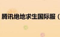 腾讯绝地求生国际服（腾讯绝地求生怎么玩）