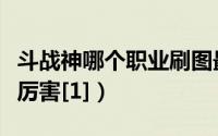 斗战神哪个职业刷图最舒服（斗战神哪个职业厉害[1]）