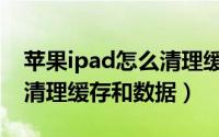 苹果ipad怎么清理缓存视频（苹果ipad怎么清理缓存和数据）