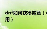 dnf如何获得徽章（dnf荣誉侦探徽章怎么使用）