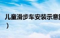 儿童滑步车安装示意图（儿童滑步车使用教程）