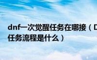 dnf一次觉醒任务在哪接（DNF最新版多少级一次觉醒觉醒任务流程是什么）