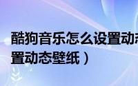 酷狗音乐怎么设置动态歌词（酷狗音乐怎么设置动态壁纸）