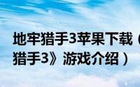 地牢猎手3苹果下载（iPhone/iPad版《地牢猎手3》游戏介绍）