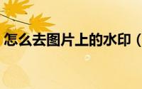 怎么去图片上的水印（怎么去图片上的水印）
