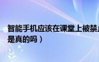 智能手机应该在课堂上被禁止吗（教育部规定手机禁入课堂是真的吗）