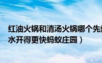 红油火锅和清汤火锅哪个先烧开（红油火锅通常比清汤火锅水开得更快蚂蚁庄园）