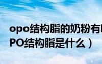 opo结构脂的奶粉有哪些（婴幼儿奶粉里的OPO结构脂是什么）