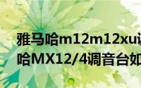 雅马哈m12m12xu调音台（YAMAHA雅马哈MX12/4调音台如何使用）