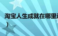 淘宝人生成就在哪里进入（淘宝人生成就在哪）