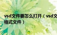 vsd文件要怎么打开（vsd文件用什么打开电脑怎么打开vsd格式文件）