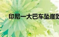 印尼一大巴车坠崖致26人死亡多人受伤