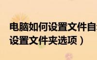 电脑如何设置文件自动保存在d盘（电脑如何设置文件夹选项）