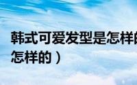 韩式可爱发型是怎样的女孩（韩式可爱发型是怎样的）