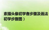 素描头像初学者步骤及画法（素描头像怎么画好素描人头像初学步骤图）