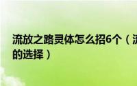 流放之路灵体怎么招6个（流放之路怎么召唤灵体以及灵体的选择）