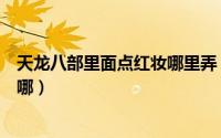 天龙八部里面点红妆哪里弄（天龙八部师门任务红装素裹在哪）