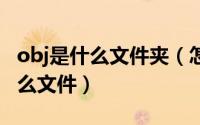obj是什么文件夹（怎么打开obj文件obj是什么文件）