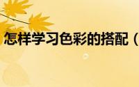 怎样学习色彩的搭配（怎样学习色彩的搭配）