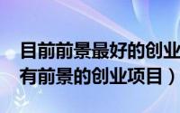 目前前景最好的创业项目有哪些（2018那些有前景的创业项目）