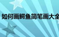 如何画鳄鱼简笔画大全（如何画鳄鱼简笔画）