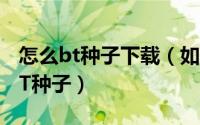 怎么bt种子下载（如何下载免费的电影使用BT种子）