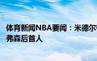 体育新闻NBA要闻：米德尔顿季后赛末节20分0罚球03年艾弗森后首人