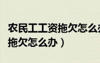 农民工工资拖欠怎么办最好办法（农民工工资拖欠怎么办）