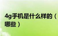 4g手机是什么样的（什么是4G手机4G手机有哪些）
